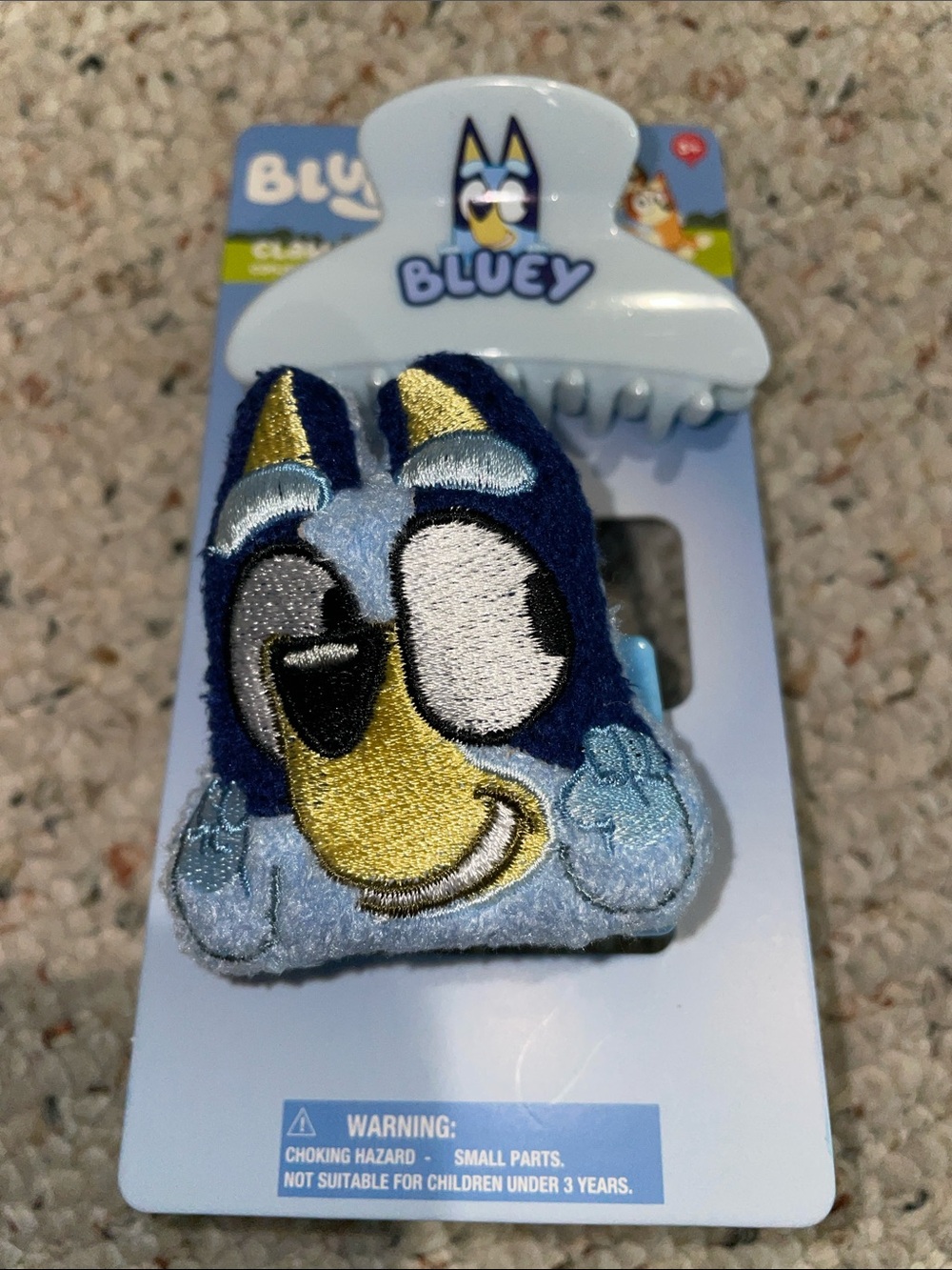 Bluey Kids Plush Hair Clip - Blue